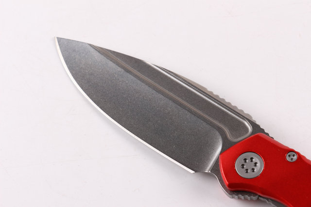 MICROTECH-ANAX(Poison dragonfly 2) stone-washing folding knife UD402434